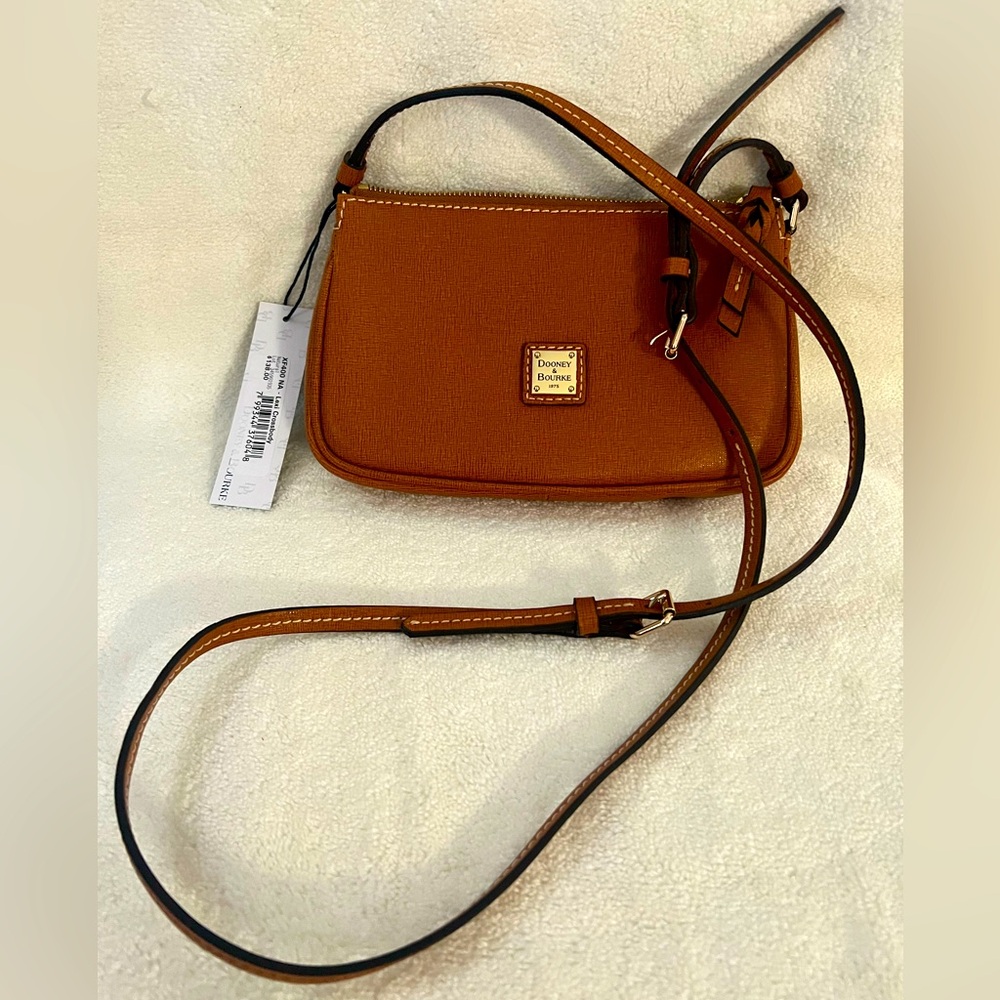 Dooney and Bourke Cognac Lexi crossbody